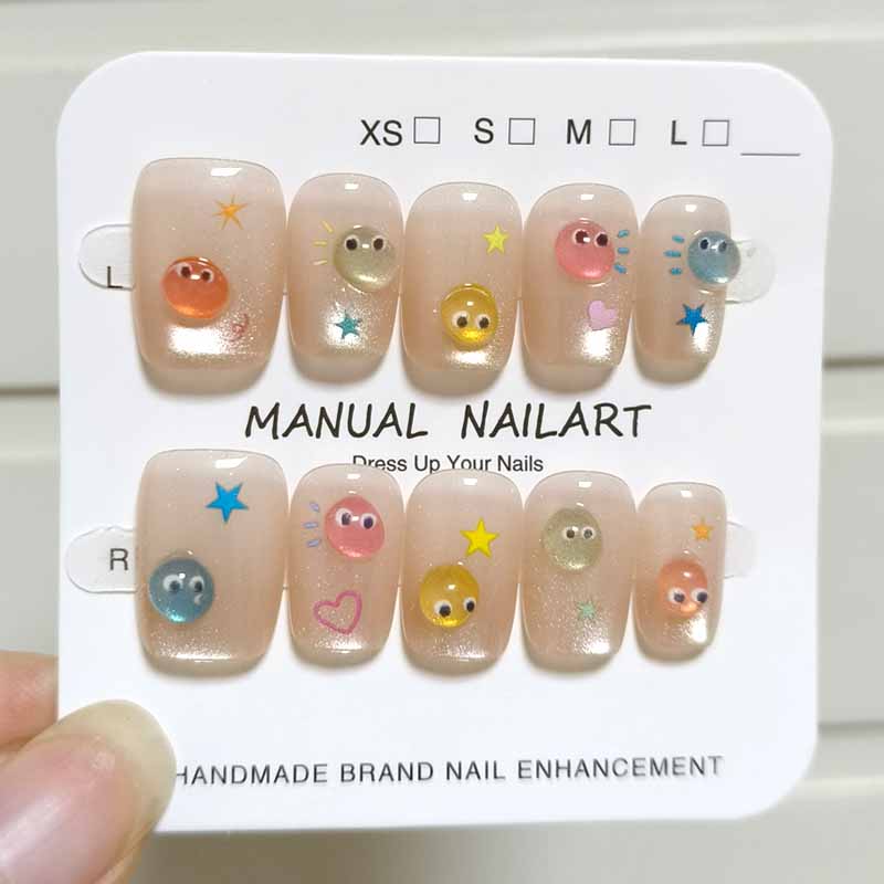 Nail Tech Accessories - 10 Buah Tambalan Kuku Dapat Dipakai