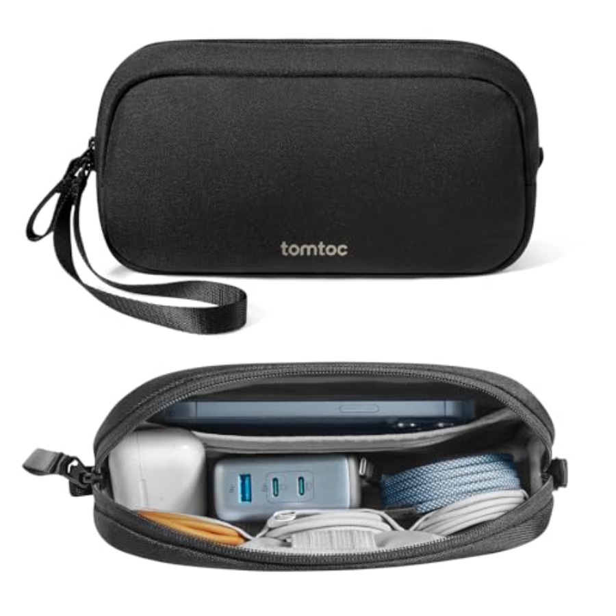 Tech Accessories Travel Organizer Pouch - Tas Organizer Elektronik untuk Perjalanan, Organizer