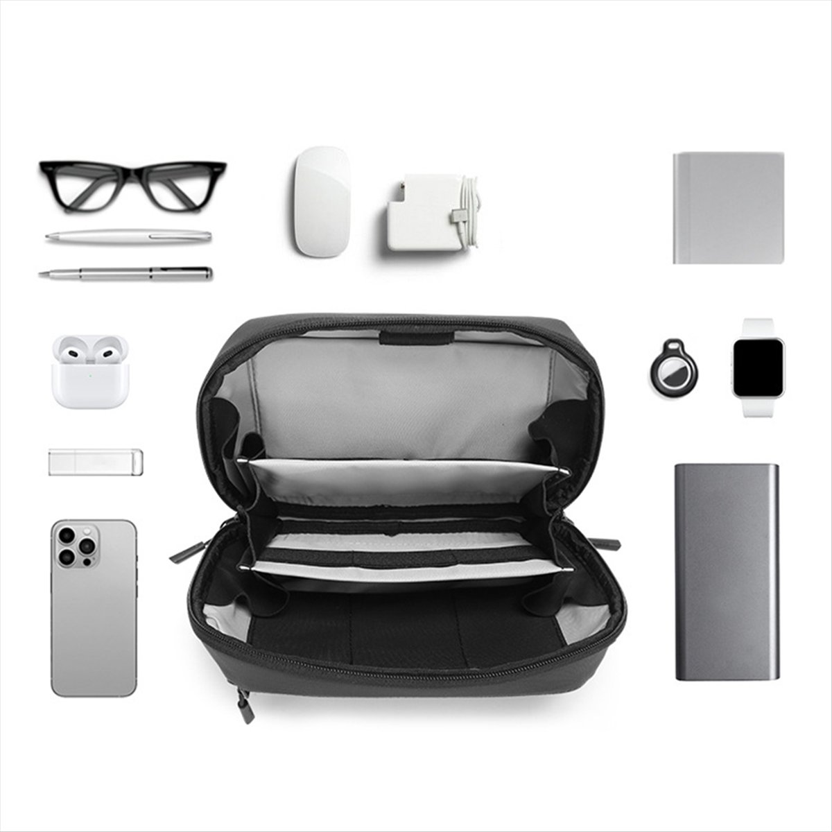 Tech Accessories Travel Organizer Pouch - ☶ ❈ ＊ ♥ AC1578-Tas Teknologi
