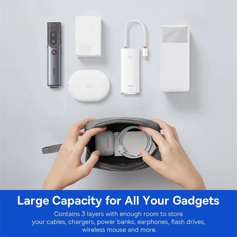 Tas Earphone Portabel Tahan Ai - Cable Organizer Bag ulasan dan harga