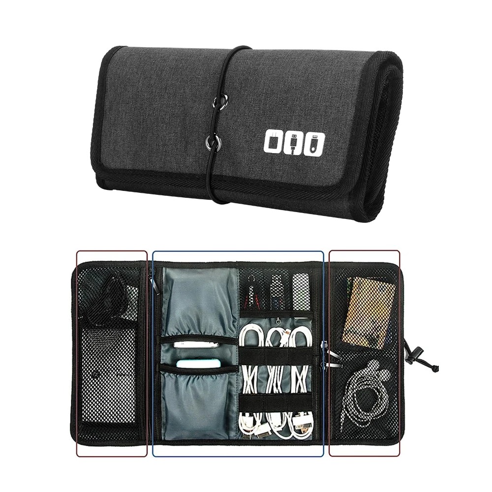 Kantong kabel Organizer elektr - Tech Accessories Travel Organizer Pouch ulasan dan harga